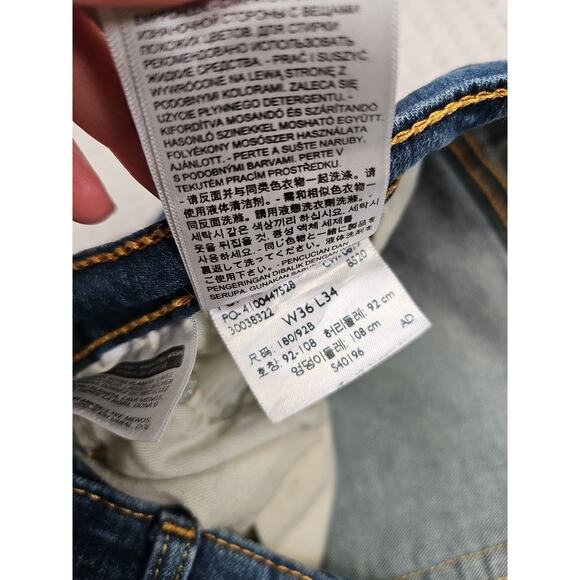 Levis 541 Jeans Mens 36 X 34 Medium Wash 5 Pocket Denim - Picture 5 of 10